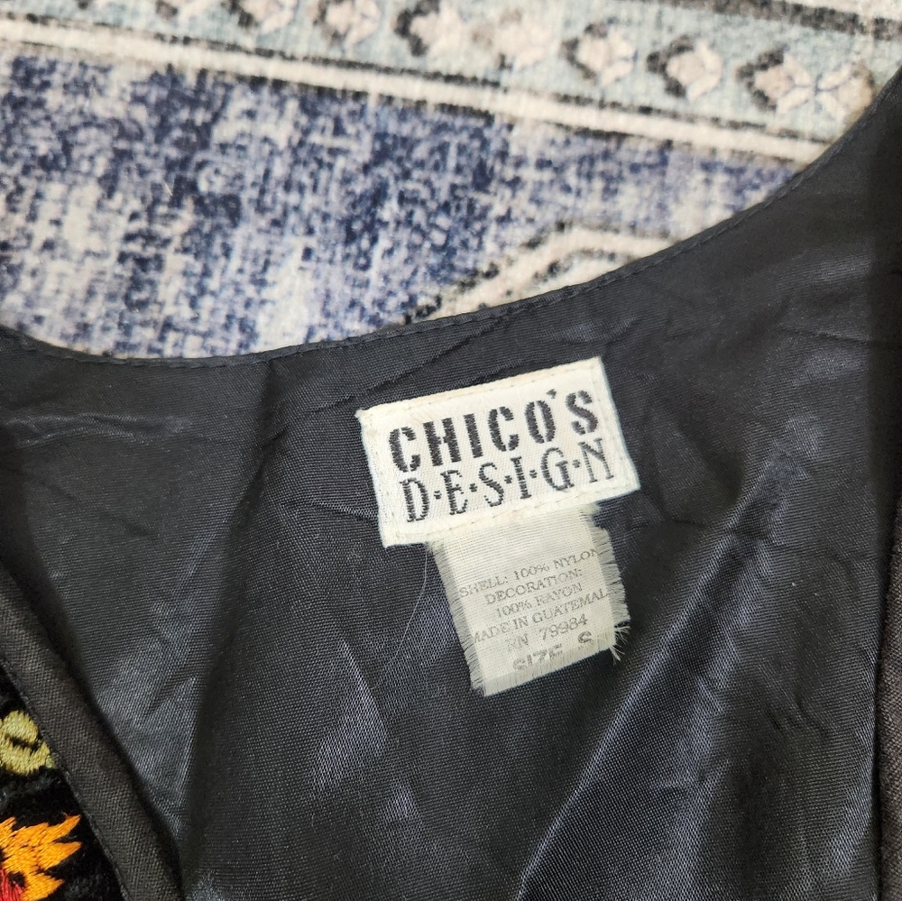 Chicos Vintage 90s embroidered Vest - Picture 5 of 5